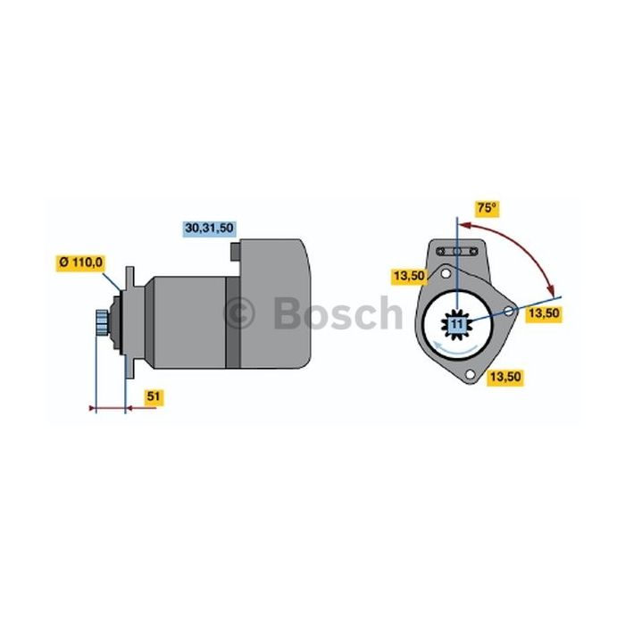Bosch 0986014560 Starter DAF 75