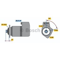 Bosch 0986014560 Starter DAF 75, 85, 95, 95 XF